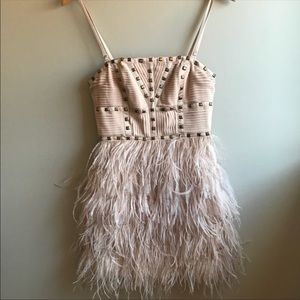 bebe Dresses - Bebe feather dress NWT bebe Dresses - Bebe feather dress NWT